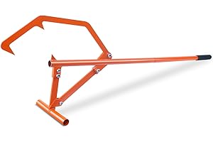 Meyoppm 51" Timberjack Log Lifter Long Hook, Heavy Duty Adjustable Log Roller Cant Hook, Logging Tools for Rolling and Raising Up The Logs