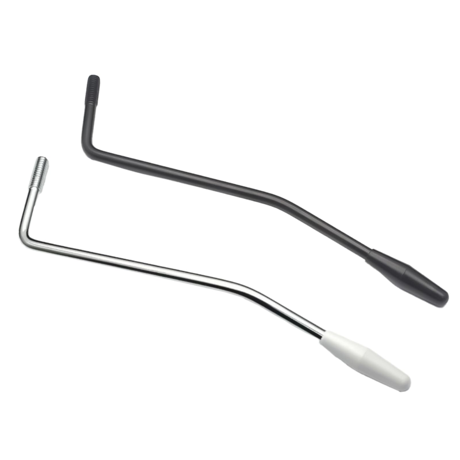 2Pcs Whammy Bar, Guitar Tremolo Arm, Thread Tremolo Arm, Guitar Tremolo Arm for Electric Guitar Replacement Silver And Black