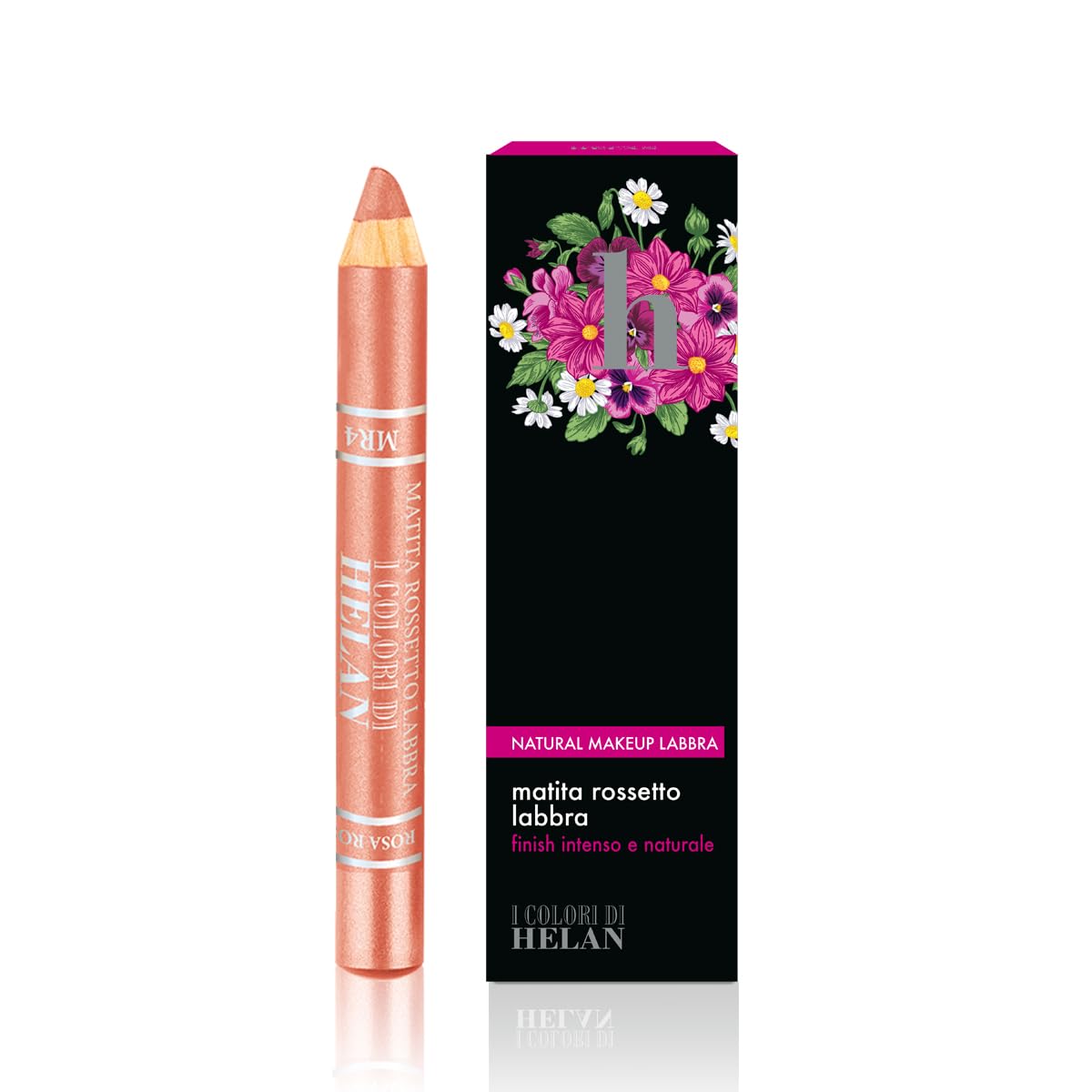 Helan I Colori di Helan - Soft Rosè Pink Lip Pencil Soft Moisturising Luminous Make Up Lip Pencil Precise Line with Nourishing Waxes Creamy Texture Intense Long Lasting Lipstick for Natural Makeup