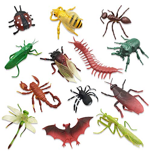 14pcs Bugs Toys Big Realistic Insects Toys Giant Large Fake Bugs