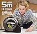 Maerble Premium Tape Measure, No More Sore Fingers, Heavy Duty, Metal Casing, Self Auto Lock, Clip And Strap, 16 Foot