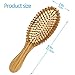 Pack of 2 Hair Brush with Natural Boar Bristles, Massages Scalp Anti-Static Hair Detangle for All Types, Lightweigh (Oval)