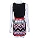 DATEWORK Women Sleeveless Evening Party Cocktail Mini Dress (M)