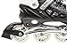 Scale Sports Kids Adjustable Inline Roller Blade Skates Black Large Sizes Safe Durable Outdoor Featuring Illuminating Front Wheels 905