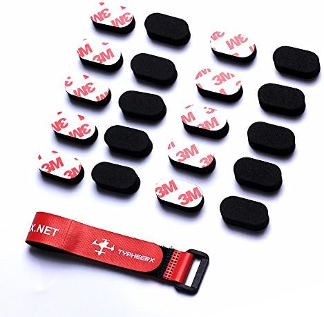 TYPHEERX 20pcs FPV Sponge Mat Landing Pad Anti-vibration Foam Sticky Tape for X QAV-X Quadcopter Multicopter Frame