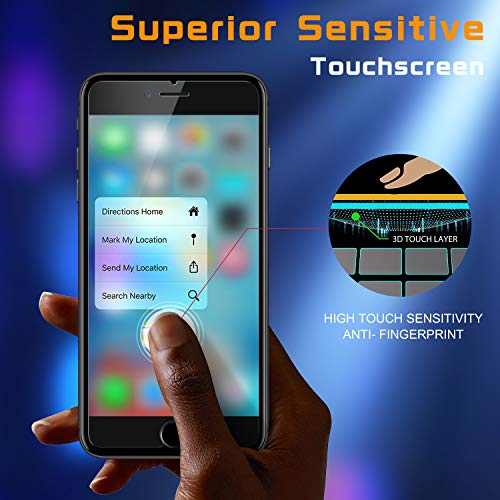 [4 Pack] for iPhone 8 / iPhone 7 Screen Protector, Nearpow [Tempered Glass] Screen Protector with [9H Hardness] [Crystal Clear] [Easy Bubble-Free Installation] [Scratch Resist] - Thumbnail 4