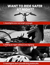 Hipeak Bike Lights for Night Riding, IP65