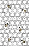 2019: Modern Bees Design Pattern - Monthly Planner for 2019 (also Dec 2018) with yearly overviews, monthly calendars, schedule, note and list sections to simply organize your days (Monday start week) by Rainbow Notebooks