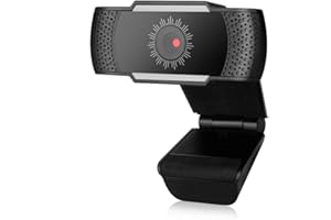 JR25 Full HD Webcam 1080p with Microphone, AutoFocus 30fps Video Calling, USB Web Camera, Plug and Play, Works with Skype, Zo