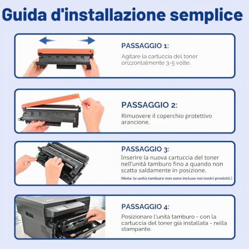 Lemero TN2510XL Toner Compatible for Brother MFC-L2827dw MFC-L2800dw MFC-L2827DW HL-L2400DW MFC-L2835DW HL-L2400DWE MFC-L2860DWE DCP-L2660DW HL-L2445DW FOR 25 10 toner toner (and 2 Black