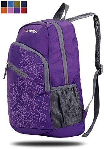 Gowiss Backpack - Rated 20L / 33L- Most Durable Packable Convenient Lightweight Travel Backpack Daypack - Waterproof,Ultralight and Handy (Purpl, 20L)