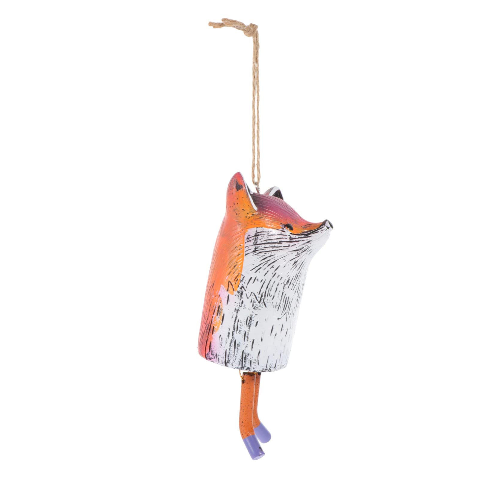 EXCEART Hand Decor Garden Animal Wind Chimes Fox Wind Bell Housewarming Memorial Gifts For Home Outdoor Patio Garden Decoration Mom Present