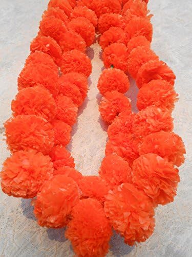 SAMRIDDHI Artificial Marigold Flower Garland Set Of 2
