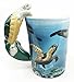 Ocean Marine Reef Giant Leatherback Sea Turtle 12oz Ceramic Mug Coffee Cup Home & Kitchen Decor Accessory