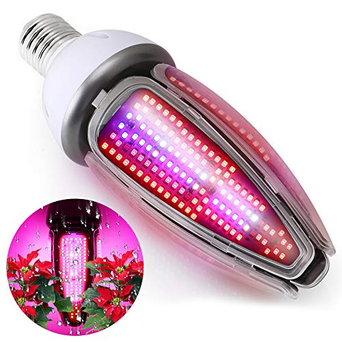 Waterproof 300W LED Grow Light Bulb Full Spectrum,Plant Light for Indoor Plant, 360 Degree Lighting with 480Leds, Plant Lamp for Indoor Garden Greenhouse Hydroponics Grow Tent, E39/E40 Mogul Base - Thumbnail 7