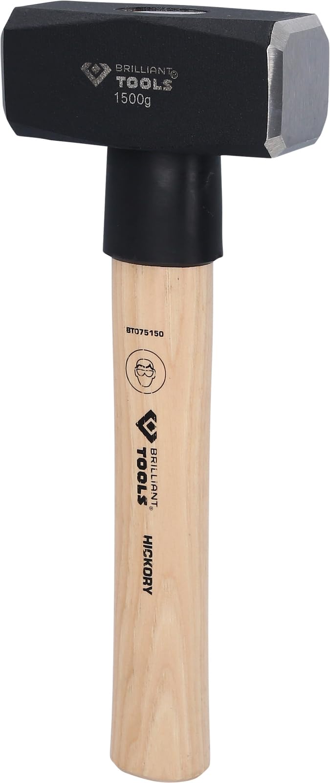 BRILLIANT TOOLS BT075150 Hickory Handle Club 1500g [Powered by KS Tools]