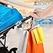 Ethan & Emma Stroller Hooks - Carabiner Shape Design for Reinforced Strength - Organizer Hook Clip for Purse Shopping & Diaper Bags