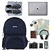 Baolifeng Lightweight Durable Backpack Foldable Tote Bag Camping Outdoor Hiking Daypack (Navy)