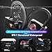[LIFE-TIME Warranty] Bluetooth Headphones, WIEZ IPX7 Structural Waterproof Wireless Sport Headphones w/ Mic HD Stereo Earbuds & Adjustable Earhooks 8 Hour Battery Noise Cancelling Headphones