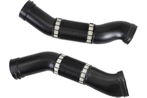 COOL STAR Front Left and Right Side Air Intake Pipe Compatible with Mercedes Benz S55 AMG S430 S500 CL500 2000-2006 Replaces 1130942682 1130942782 Vacuum Tee Connectors Air Intake Hose