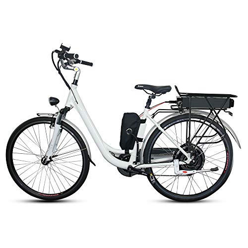 Water-chestnut Ebike Battery 36V/48V Electric Bike Lithium Battery with BMS Protection Board and Charger. Fit for 500W 750W 900W Bike Motor (Black with Rack, 48V 18AH) - Thumbnail 4