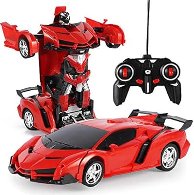 remote control transformer robot car