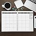 Delane 2019 Monthly Daily Planner Calendar / Appointment Book, Black Cover, 8.5 x 11