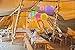 Round Chinese Paper Lanterns with LED Lights -- Assorted Colors Sizes--Fiesta/Cinco de Mayo/Birthday/Wedding/Ceiling Party Supplies Favors Hanging Decoration