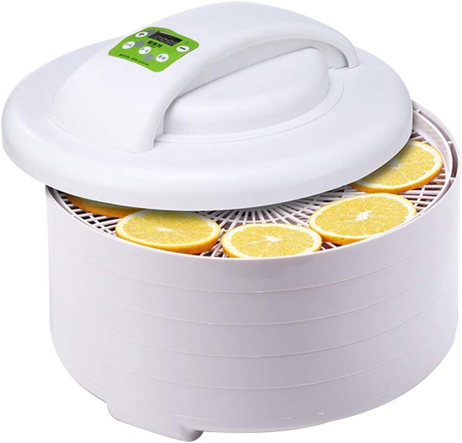 5 Layers Of Large Capacity Food Dryer Dried Fruit Machine Fruit And Vegetable Food Dehydrator with Intelligent Timing & Temperature Control, 220V