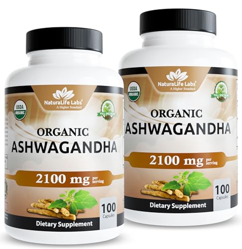 NaturaLife Labs Organic Ashwagandha Capsules