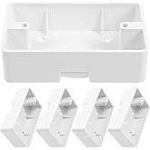 5pcs Surface Mount Outlet Box,Plastic Outlet Junction Box Electrical Enclosure Box,Surface Mount Backbox Safety Installation 
