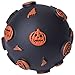 EXPAWLORER Halloween Squeaky Dog Balls Toys- 2 Pack Interaction Dog Toy Set with Pumpkin and Bat Bumps for Boredom, 3-Inch