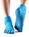 Toesox Women's Ankle Half Toe Grip Non-Slip for Yoga, Pilates, Barre, Ballet Toe Socks, Skydiver, Small
