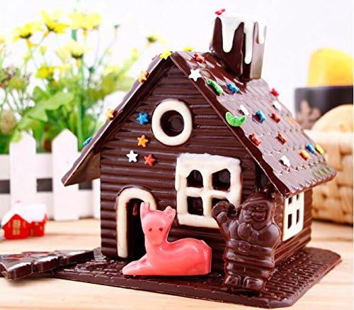 Navidad casa Chocolate Mold, plástico cortador de galletas ...