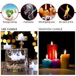 AGPtEK® Timer Flickering Flameless LED Candles