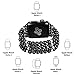 fastgo Compatible With Apple Watch Bands 38mm 40mm 41mm Women, Elastic Pearl Beaded Bracelet Replacement Strap Women for IWatch SE& Series 9 Ultra 8/7/ 6/5/4/3/2/1(Black - 38/40/41mm)