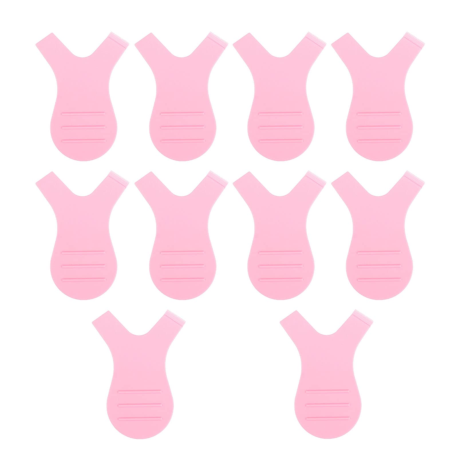 Libeauty Lash Lift Tool Pink Y Brush Comb 5Pcs Reusable Lash Lift Kit for Professional Eyelash Perming and Combing with Premium PU Storage Case (Pink) (Pink)