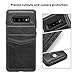 LakiBeibi Galaxy S10+ Case - Premium Leather Wallet, Card Holder, Folio Flip, Shockproof Protective - Black