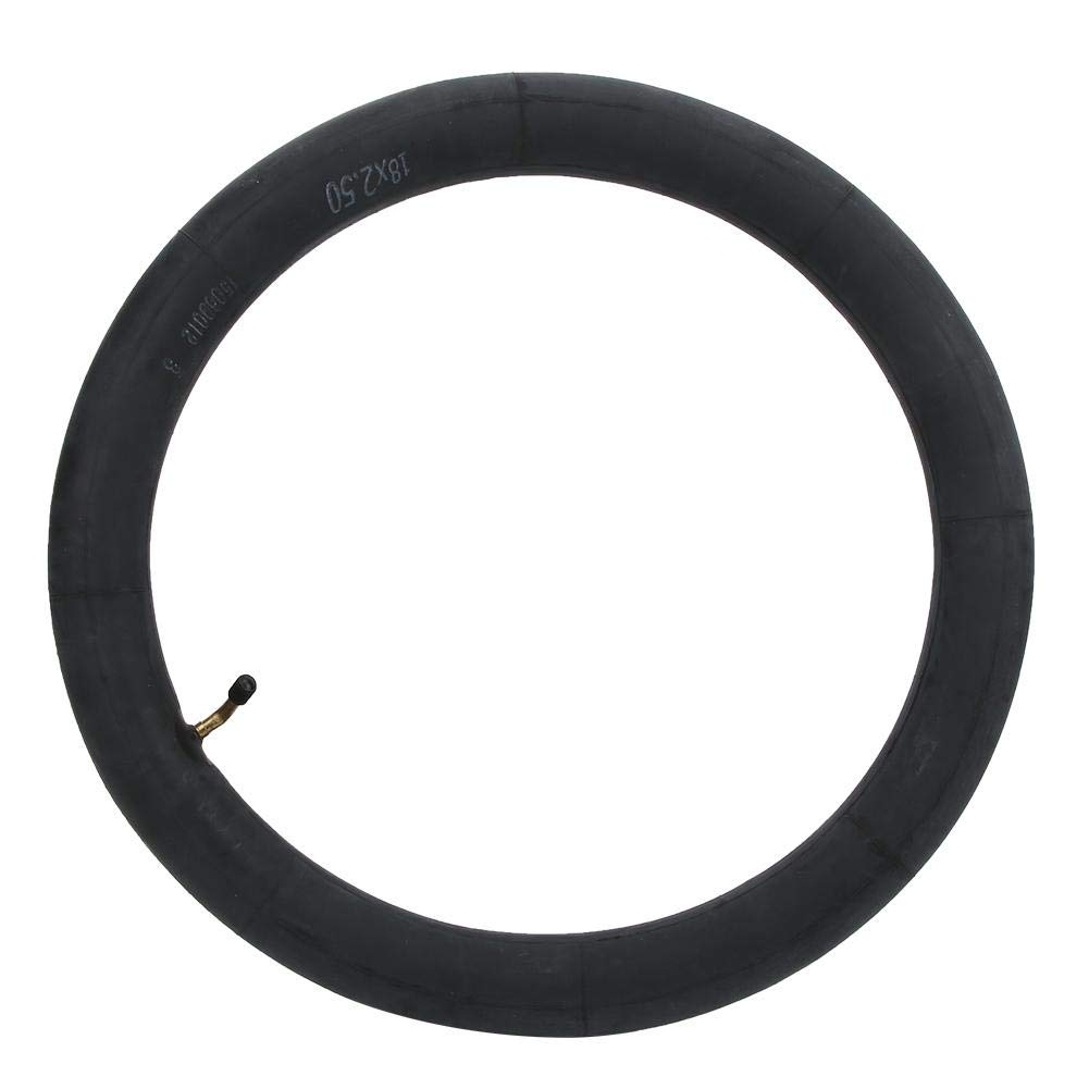 Inner Tube, Electric ycle Butyl Rubber Inner Tube with Metal Bent Valve E Bike Accessories Inner Tube with Bent Valve Stem Electric ycle Bent Valve Inner Tube (18X2.50)