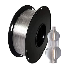 NOVAMAKER 3D Printer Filament - Transparent 1.75mm PETG Filament, PETG 1kg(2.2lbs), Dimensional Accuracy +/- 0.03mm