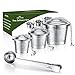 ME.FAN Tea Infuser Set - Premium Stainless Steel Tea Strainers - Included Loose Leaf Tea Filters (Set of 3)& Tea Scoop with Bag Clip - Best Gift for Tea Lover