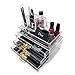 Sorbus Acrylic Cosmetics Makeup and Jewelry Storage Case Display- Includes Round Top Storage with 3 Large Drawers