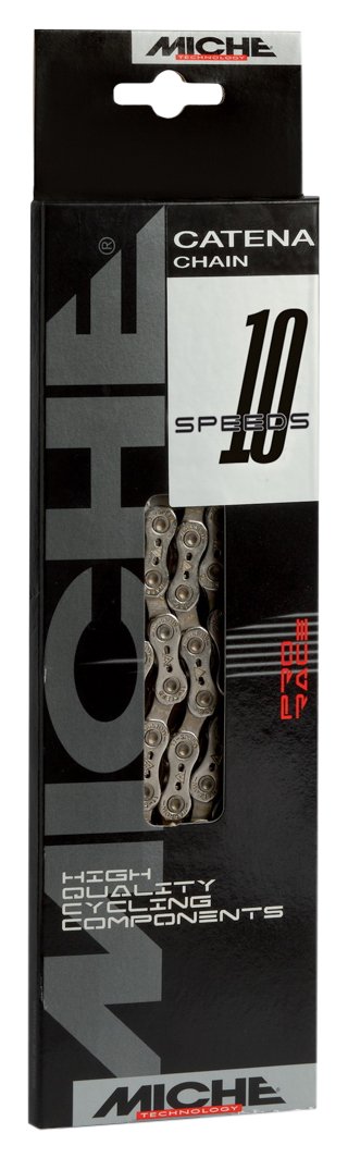 Cicli Bonin Unisex Adult Miche 10 Speed Ch100B Bicycle Chains - Chrome, One Size