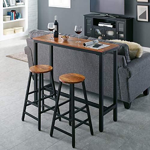 Mr IRONSTONE Bar Table, 39" Pub Table High Top Table Rectangular Bar