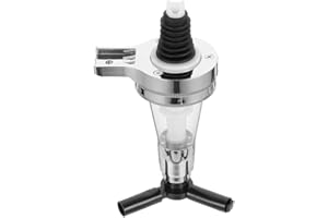 Luxshiny Wall Mounted Liquor Dispenser 1.5Oz Alcohol Bottle Pourer for Home Bar Spirits Cocktail Serving and Beverage Control