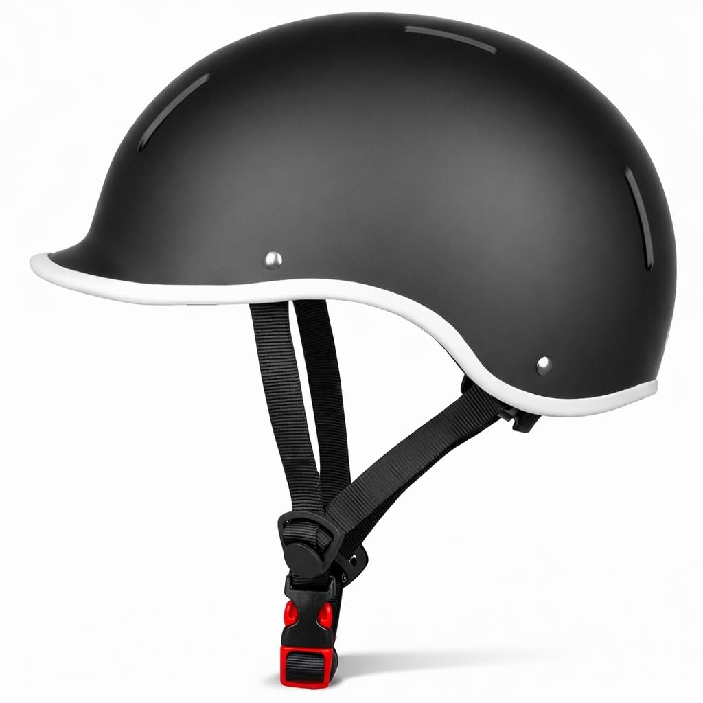 VINZ Aragon Fahrradhelm | Robuster Stadthelm für den Stadtverkehr | Leicht & Individuell Anpassbar | Urban Fahrrad Helm Für Erwachsene - Matt Schwarz 3