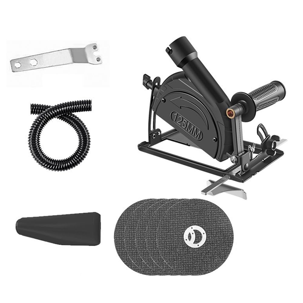 Qezodsx Hand Angle Grinder Converter Stand to Cutter Angle Grinder Bracket Set Woodworking Table Tool with Guide Ruler