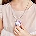Vinjewelry Unicorn Pendant Cute Necklace Gift for Little Girl Unicorn Art Multi-color Jewelry