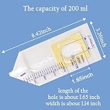 MXYKJO Pediatric Urine Collection Bags 200ml - 20 Pcs Clear Bags view 3
