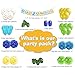 WERNNSAI Dinosaur Party Decoration Kit - Baby Shower Party Supplies for Boys Including “It's A Boy” Banner Latex Balloons Paper Pom Poms Ribbons Artificial Monstera Leaves 43PCS